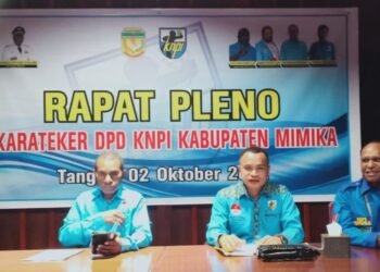 Pleno Caretaker DPD KNPI Kabupaten Mimika Tunjuk Taorekeyau Sebagai Ketua Panitia Musda