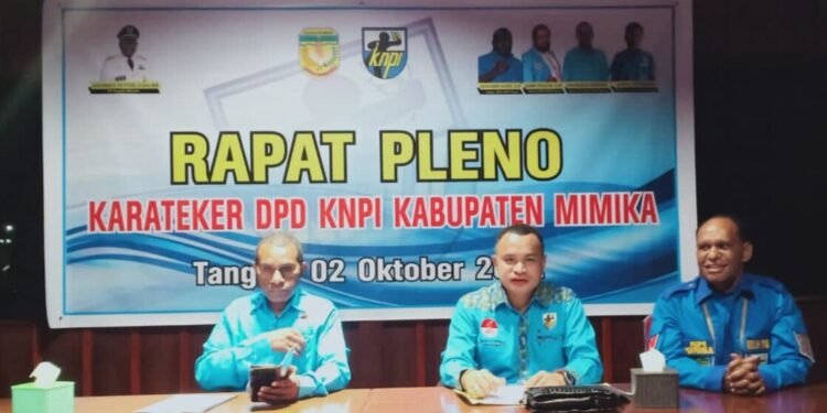 Pleno Caretaker DPD KNPI Kabupaten Mimika Tunjuk Taorekeyau Sebagai Ketua Panitia Musda
