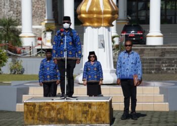 Peringati Hari Kesaktian Pancasila, Plt Bupati Mimika Pesan Dasar Negara Dijadikan Pedoman Dalam Melaksanakan Tugas