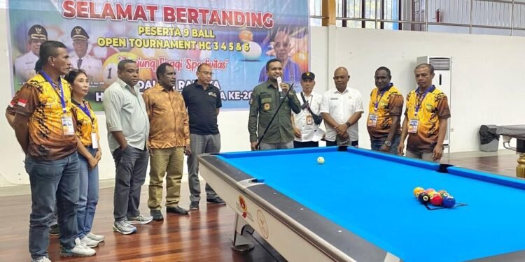 96 Atlet Papua Bertanding di Tournament Billiard Bupati Cup Tahun 2022