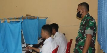 Dipsiau Mabesau Pantau Tes Casis Bintara PK TNI AU Gelombang II Tahun 2022 di Timika