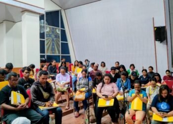 84 Anggota Paduan Suara Bakal Tampil pada Acara Pentahbisan Tiga Imam dan Dua Diakon di Paroki Sempan Timika