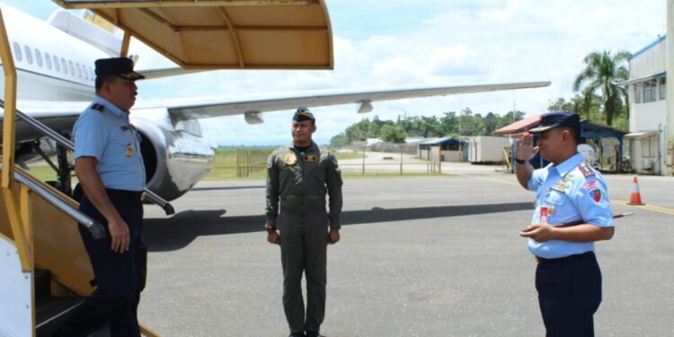 Asops Kasau Kunjungi Lanud Yohanis Kapiyau Timika