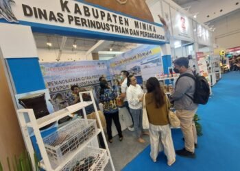 Ikut Trade Expo Indonesia di Tangerang, Stand Pameran Disperindag Mimika Lebih Banyak Dikunjungi Pengusaha Mancanegara