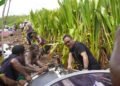 Perjuangan Pj Bupati Mappi Ikut Tarik dan Dorong Speedboat Lewati Tebu Rawa Saat Kunjungi Lima Distrik Wilayah Pedalaman