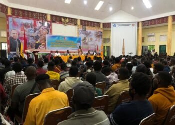 Gelar Pertemuan dengan 800 Mahasiswa di Kota Studi Merauke, Pj Bupati Mappi Ajak Berinovasi dan Kembangkan Diri