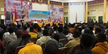Gelar Pertemuan dengan 800 Mahasiswa di Kota Studi Merauke, Pj Bupati Mappi Ajak Berinovasi dan Kembangkan Diri