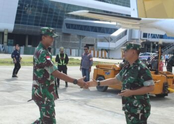 Pangkoopsud  III Kunjungi Lanud Yohanis Kapiyau Timika