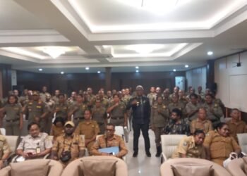 50 Anggota Satpol PP Mimika Ikut Diklat Dasar, Plt Bupati Pesan Harus Tingkatkan Kualitas SDM