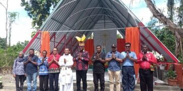 Plt Bupati Mimika Resmikan Gua Maria di Kampung Nawaripi, Diberkati Pastor Maxi Dora, OFM
