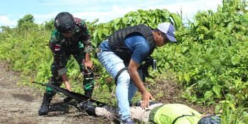 Personel Lanud Yohanis Kapiyau Gelar Latihan Pertahanan Pangkalan untuk Meningkatkan Kesiagaan Prajurit