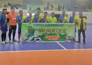 28 Tim Bertanding di Turnamen Futsal Demonara Cup II, Ketua Lamholot Mimika Pesan Ini Ajang Persaudaraan Junjung Tinggi Sportivitas