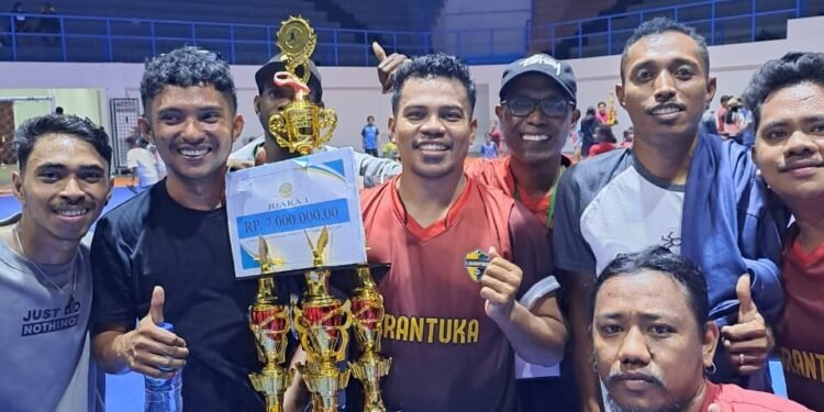 Larantuka Juarai Turnamen Futsal Demo Nara Cup II di Timika