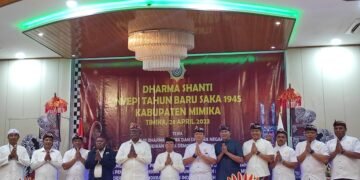 Hadiri Perayaan Dharma Shanti Nyepi di Timika, Perwakilan Kemenag RI Pesan Umat Hindu Harus Anti Kekerasan
