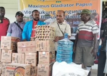 Rumah Sagu di Kekwa Produksi 90 Ton Tepung Sagu, Maximus Tipagau Bagikan ke 13 Kampung di Pesisir