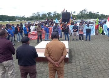 Aksi May Day, Buruh Minta Freeport Tidak  Gunakan Undang-Undang Cipta Kerja