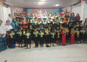 TK dan Paud Noken Binaan TP-PKK Mimika Luluskan 53 Murid