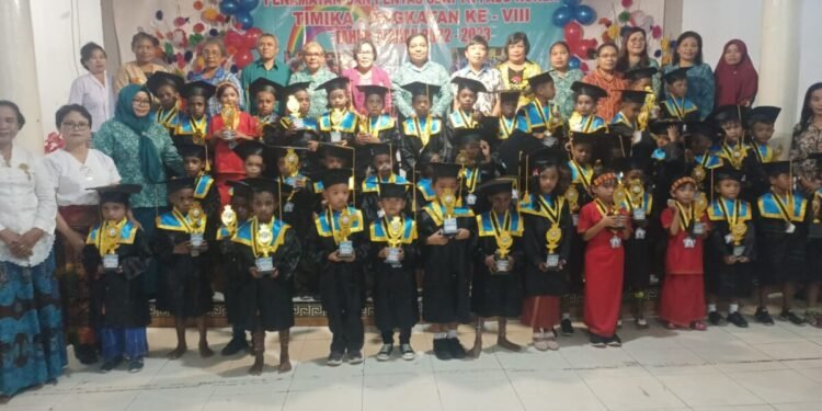 TK dan Paud Noken Binaan TP-PKK Mimika Luluskan 53 Murid