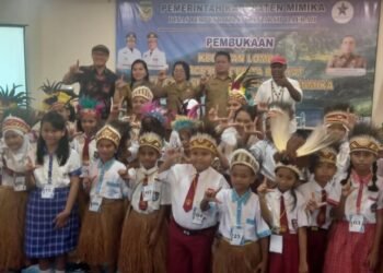 50 Murid SD/MI di Timika Ikut Lomba Cerita Rakyat