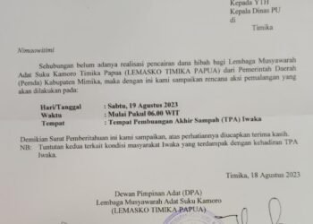 Pengurus Lemasko Tegaskan Masyarakat Kamoro Tidak Boleh Palang TPA Iwaka