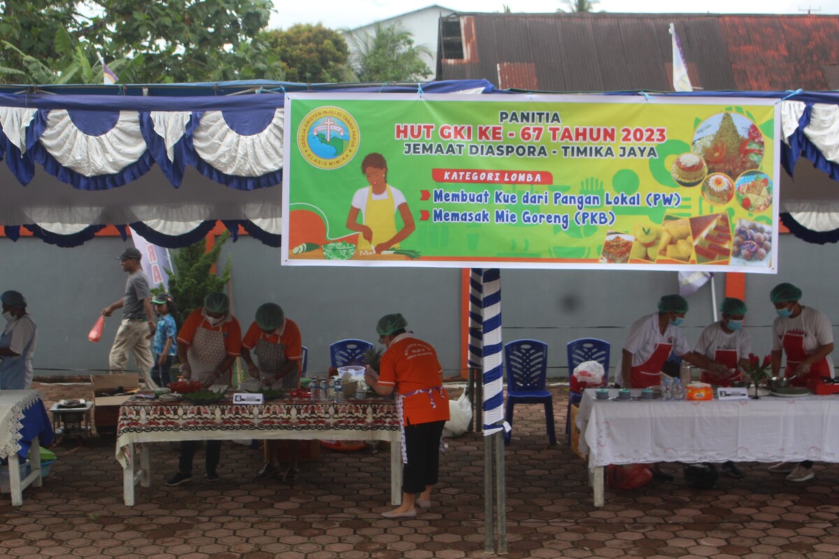 Songsong Hut Gki Ke 67 Jemaat Diaspora Timika Jaya Gelar Lomba Masak Cartenz News 0958
