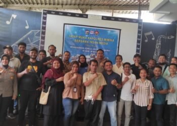 Polres Mimika Ajak Insan Pers Wujudkan Pemilu Aman dan Damai