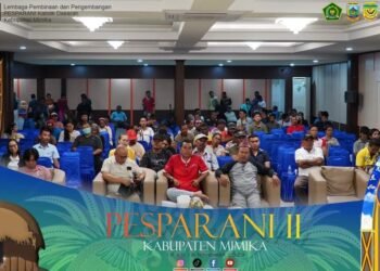 Wakil Bupati Mimika, Johannes Rettob Ajak Masyarakat Sukeskan Pesparani di Timika