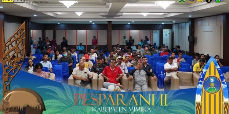 Wakil Bupati Mimika, Johannes Rettob Ajak Masyarakat Sukeskan Pesparani di Timika