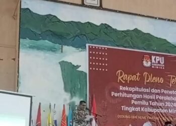 KPU Mimika Tetapkan 35 Caleg DPRD Mimika yang Peroleh Suara Terbanyak dari Enam Dapil pada Pemilu 2024