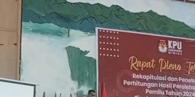 KPU Mimika Tetapkan 35 Caleg  DPRD Mimika yang Peroleh Suara Terbanyak dari Enam Dapil pada Pemilu 2024