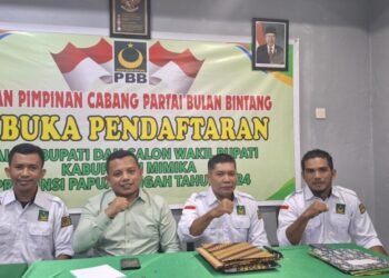 Johannes Rettob-Emanuel Kemong dan Alex Omaleng-Yusuf Rombe Penuhi Syarat Bakal Paslon Pilkada Mimika, DPC PBB  akan Ajukan ke Pusat