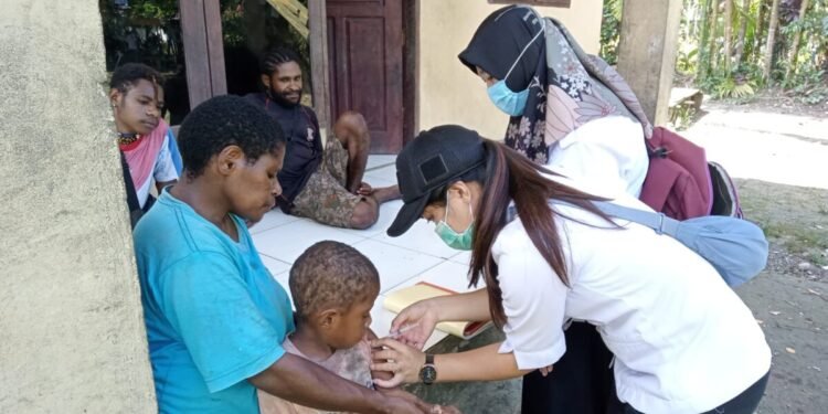 Mimika Dinyatakan KLB Polio, Ada Sembilan Anak di Kampung Gimbi, SP3 Terinfeksi