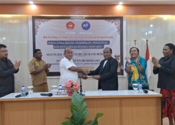 STIH Mimika dan Pusat Bantuan Mediasi GKI Tanda Tangan Nota Kesepahaman Bidang Pendidikan, Penelitian dan Pengabdian kepada Masyarakat