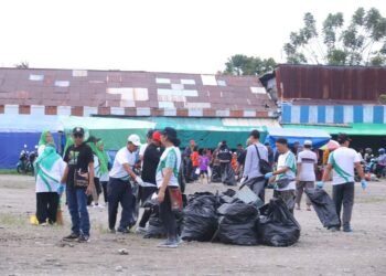Jelang MTQ ke-XXX Tingkat Provinsi se-Tanah Papua, Pemkab Mimika Gelar Baksos Bersihkan Kota Timika