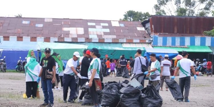 Jelang MTQ ke-XXX Tingkat Provinsi se-Tanah Papua, Pemkab Mimika Gelar Baksos Bersihkan Kota Timika