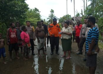 Berhasil Masuk di Pemukiman Warga Kampung SP5, BPBD Mimika Langsung Data Penduduk yang Terdampak, Moses Yarangga: Bantuan Sedang Dikirim