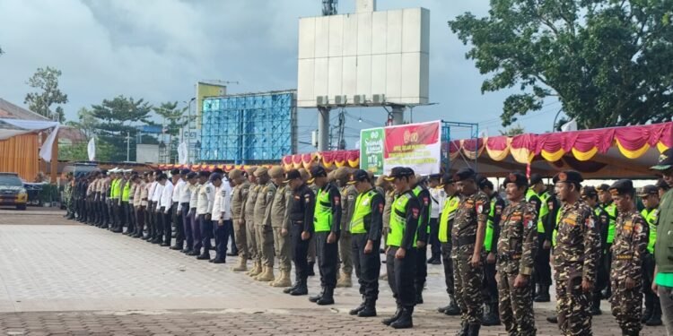 Polres Mimika Gelar Apel Gabungan, 319 Personel Siap Amankan MTQ XXX Tingkat Provinsi se-Tanah Papua