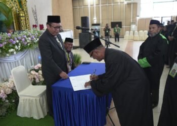 Ketua LPTQ Papua Lantik 64 Dewan Hakim dan Panitera MTQ XXX Tingkat Provinsi se-Tanah Papua