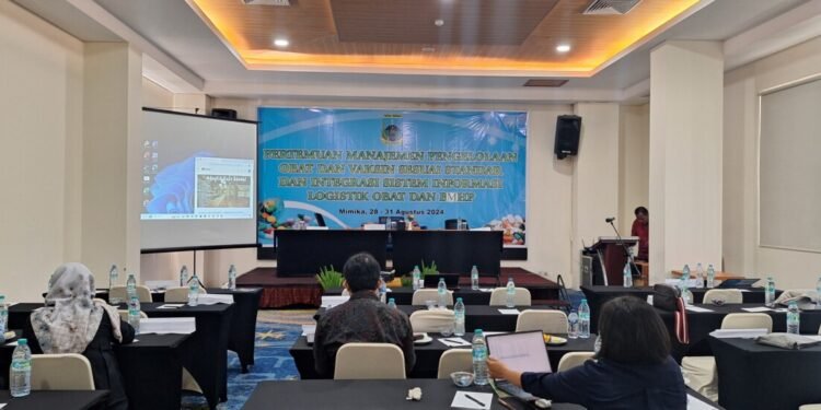 DKP2KB Papua Tengah Gelar Pertemuan Manajemen Pengelolaan Obat dan Vaksin