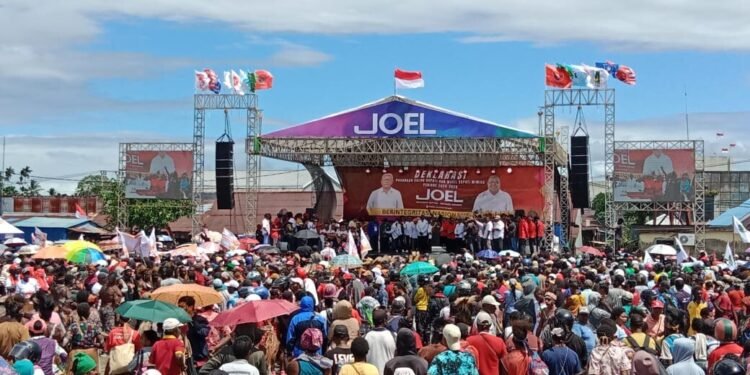 Deklarasi ‘Joel’, Lapangan Pasar Lama Tidak Mampu Tampung Lautan Massa Pendukung
