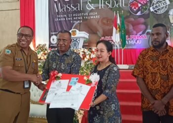 Jelang HUT Kemerdekaan RI ke-79, Disdukcapil Mimika Gelar Nikah Massal