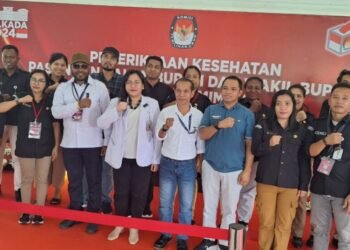 Pemeriksaan Kesehatan Tiga Bakal Paslon Bupati dan Wakil Bupati Mimika Sudah Tuntas Dilakukan, Ketua Tim Dokter Pastikan Semuanya Sehat