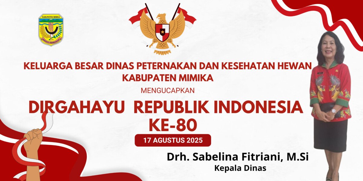 UCAPAN HUT RI KEPALA DINAS PETERNAKAN DAN KESEHATAN HEWAN