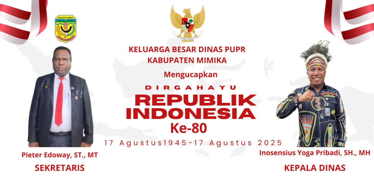 Ucapan HUT RI ke-80 Dinas PUPR