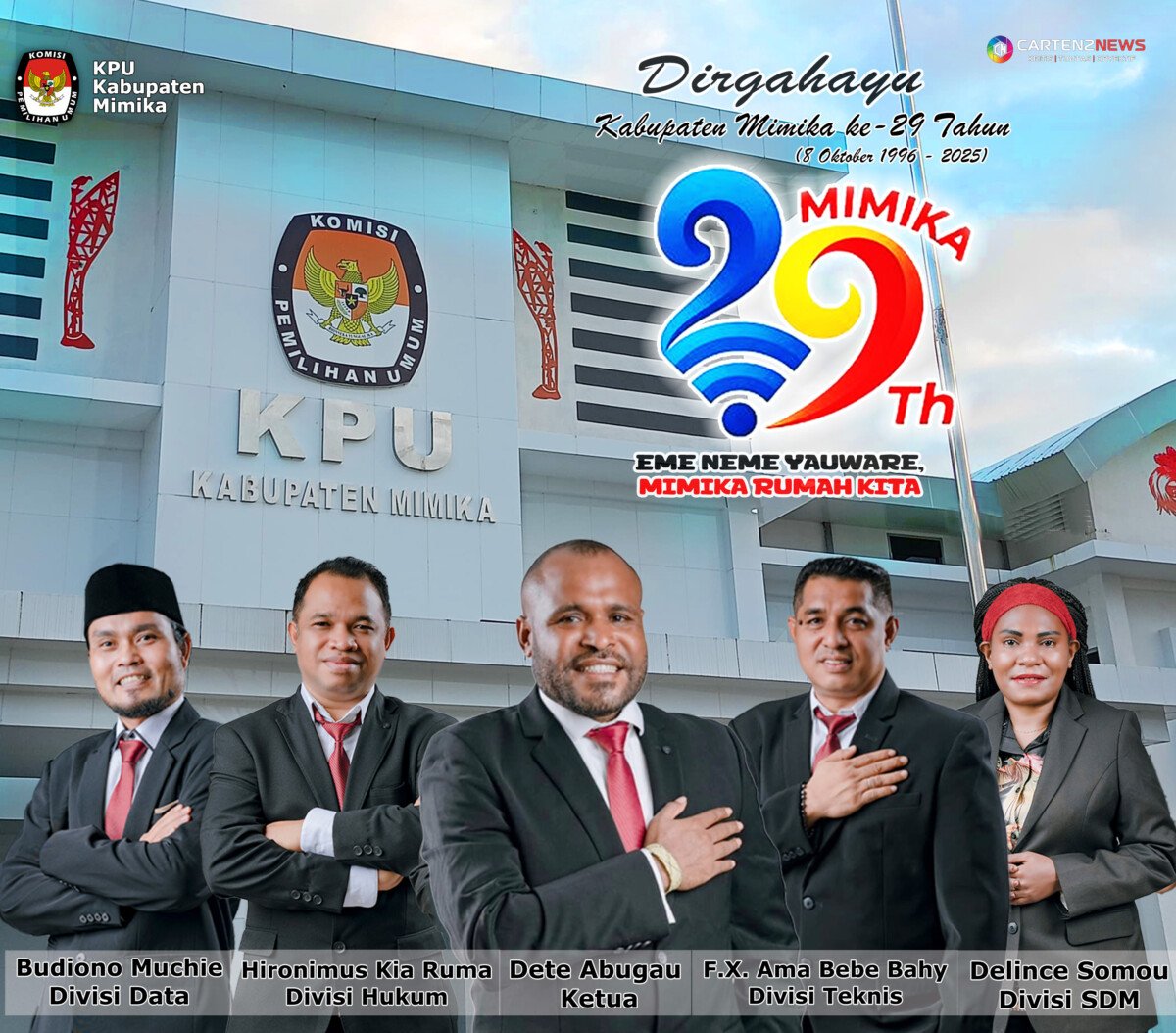 HUT Mimika 29 - KPU