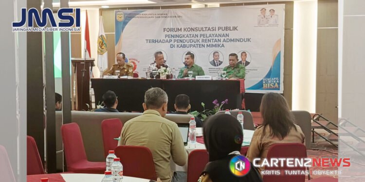 Disdukcapil Mimika Gelar Forum Konsultasi Publik, Fokus Tingkatkan Pelayanan bagi Penduduk Rentan Adminduk