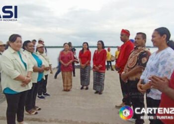 Disambut Hangat, TP-PKK dan Dekranasda Mimika Hadiri Festival Pesona Meti Kei 2025 di Maluku Tenggara