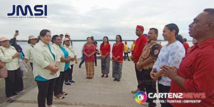 Disambut Hangat, TP-PKK dan Dekranasda Mimika Hadiri Festival Pesona Meti Kei 2025 di Maluku Tenggara