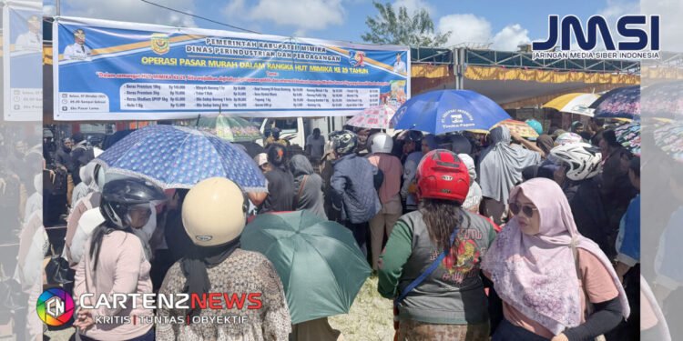 Disperindag Kolaborasi 2 Dinas Pemkab Mimika Gelar Operasi Pasar Murah Sambut HUT ke-29 Mimika