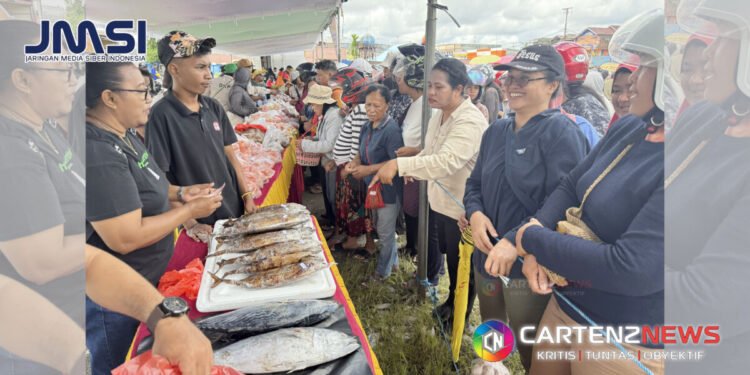 Parade Foto Disperindag Mimika Kolaborasi DKP dan DPK Mimika, Gelar Pasar Murah